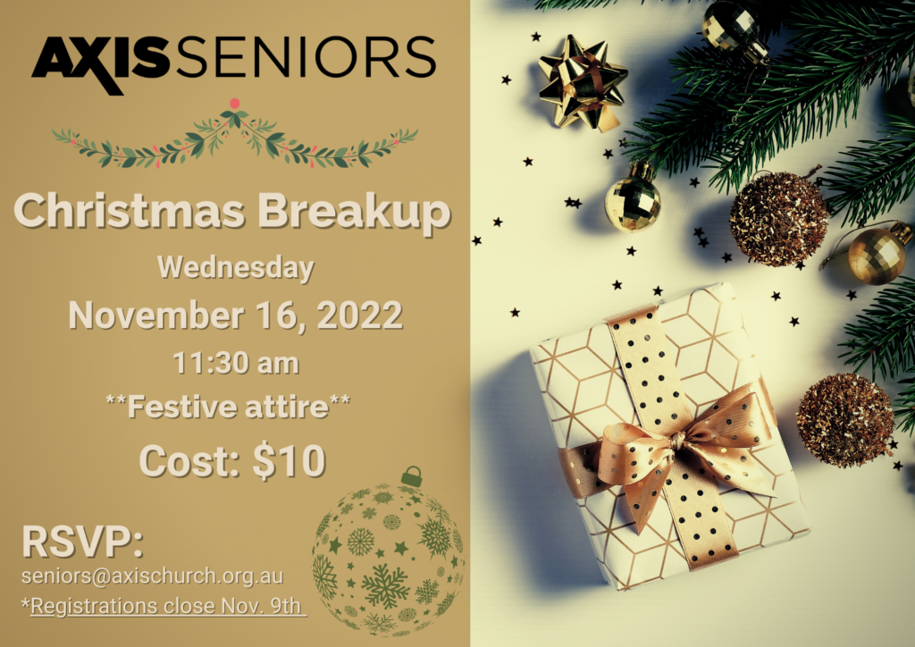 Senior's Christmas Breakup Axis Church North Lakes